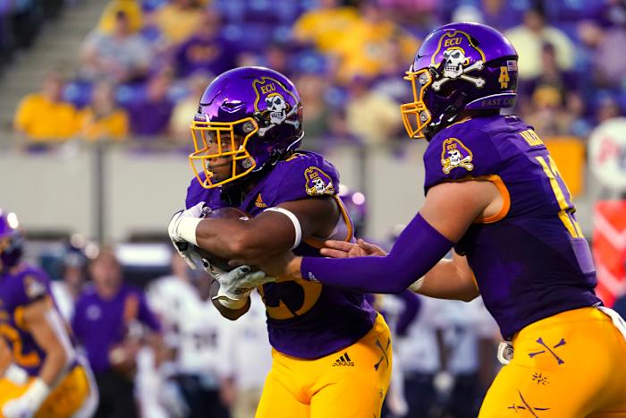 Keaton Mitchell will be a threat to score anytime he takes a handoff or catches a pass.